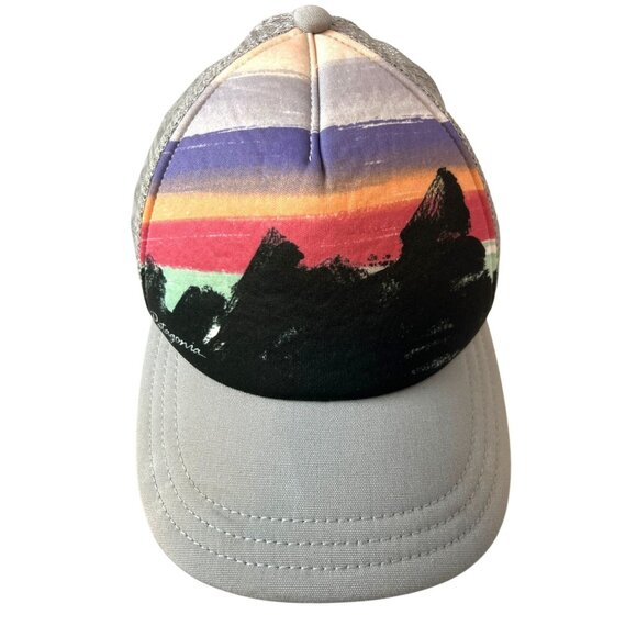 Patagonia Snapback Trucker hat Sunset Mountains Adjustable Ballcap - Picture 1 of 5
